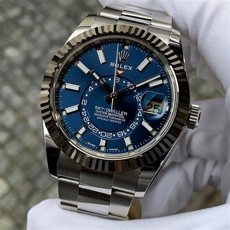 blue sky rolex|2022 Rolex sky dweller.